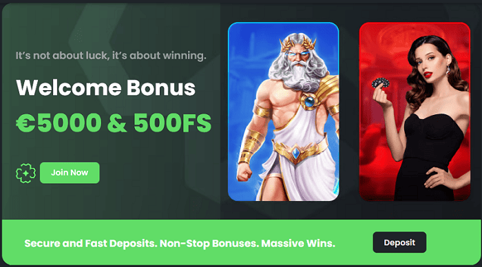 Winningz Casino 5000 EUR bonus and 500 free spins 